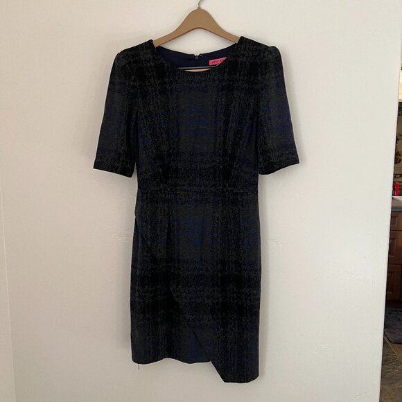 Betsey Johnson Pattern Faux Wrap Dress - Picture 2 of 7